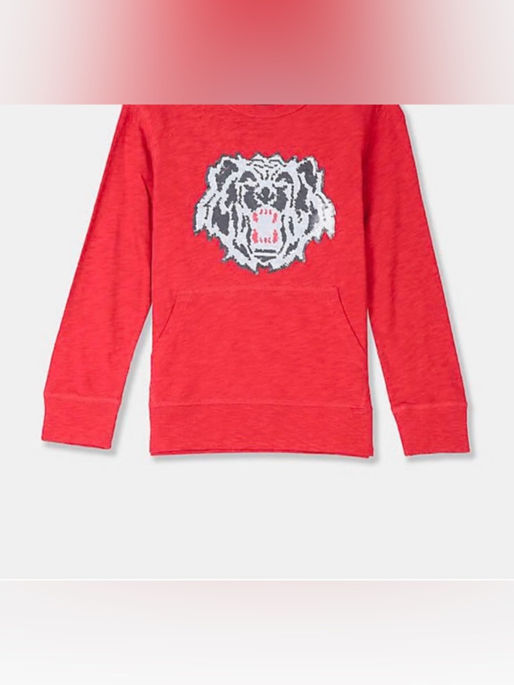 Gap Kids Sequin Tiger Crew Neck Sweatshirt